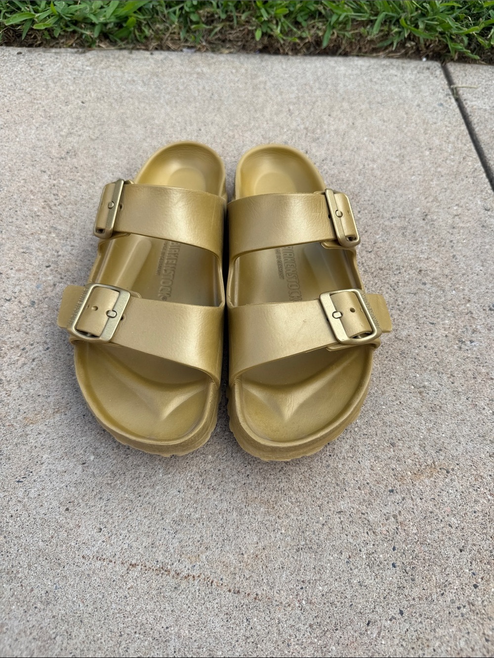 Birkenstock Metallic Gold Arizona Essentials Eva